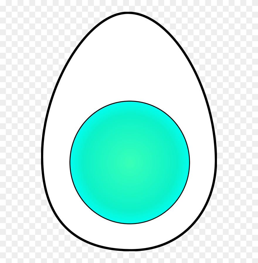 Soft Boiled Egg - Half Egg Vector Png Clipart