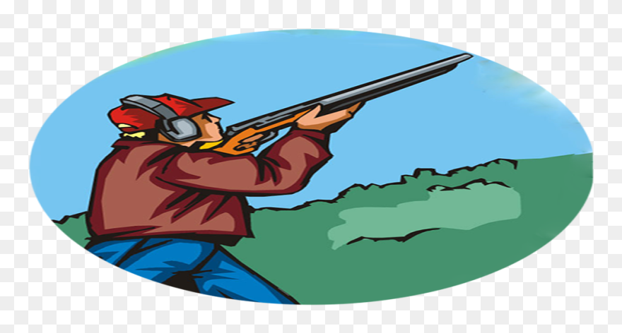 Clay Pigeon Shooting Clipart