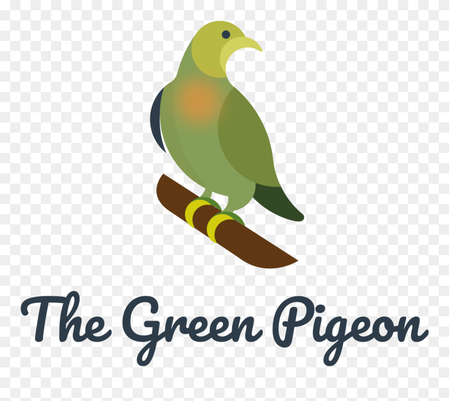 The Green Pigeon Logo - Illustration Clipart