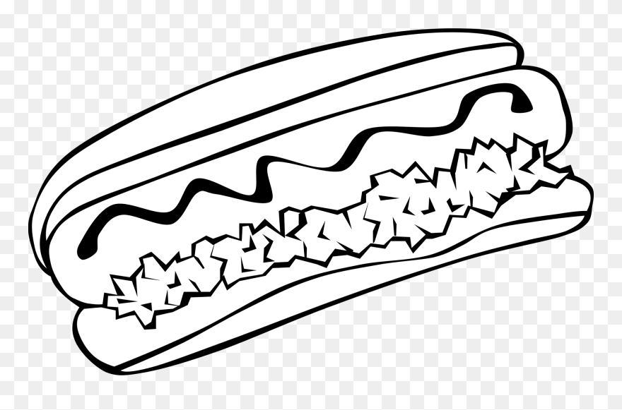 Fast Food, Lunch-dinner, Hot Dog Svg Clip Arts - German Food Coloring Pages - Png Download