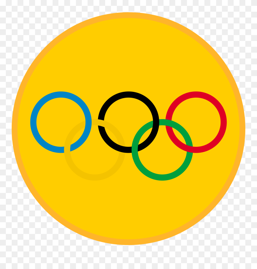 Olympic Medal With Rings Clipart