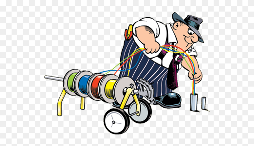 طول السلك وشدة التيار Clipart