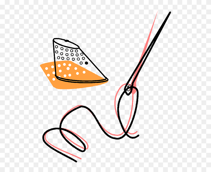 Cartoon, Knitting, Free, Thread, Needle, Needles - Needle And Thread Gif Clipart