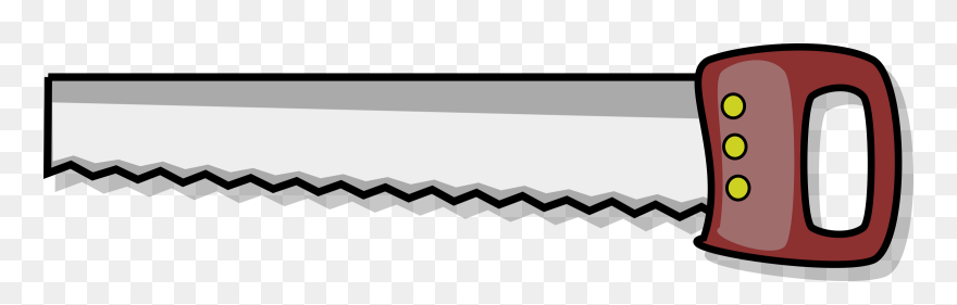 Clipart - Cartoon Wood Saw - Png Download