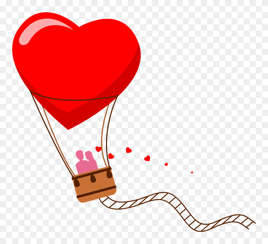 Valentine"s Day Hot Air Balloon Clipart - Feliz Dia Del Amor Mi Cielo Te Amo - Png Download
