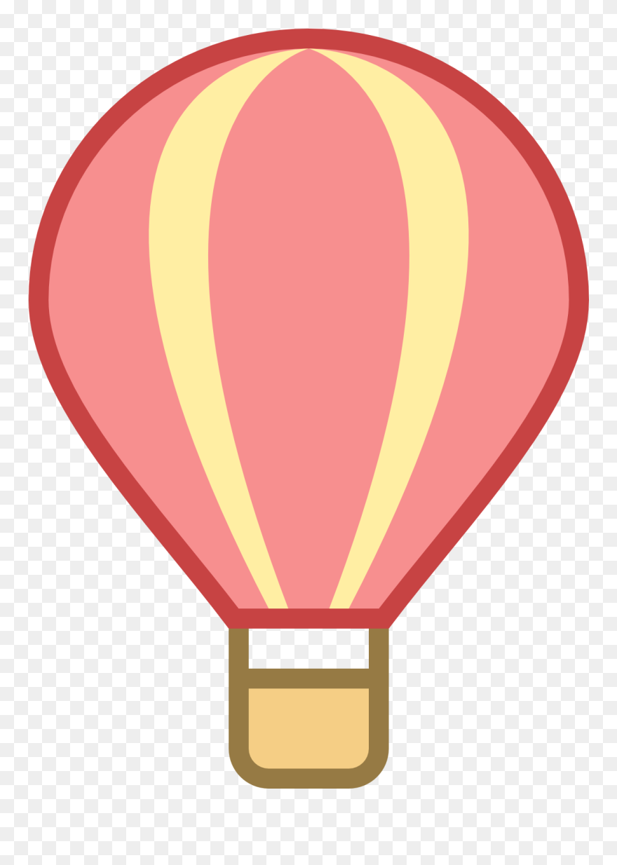 Ballons Clipart Individual Balloon - Hot Air Balloon Png Clipart Red Transparent Png