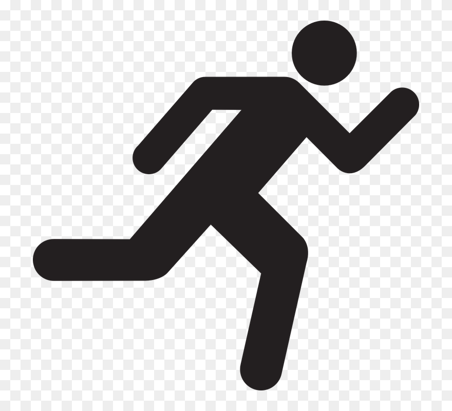 Man Running Clipart - Png Download