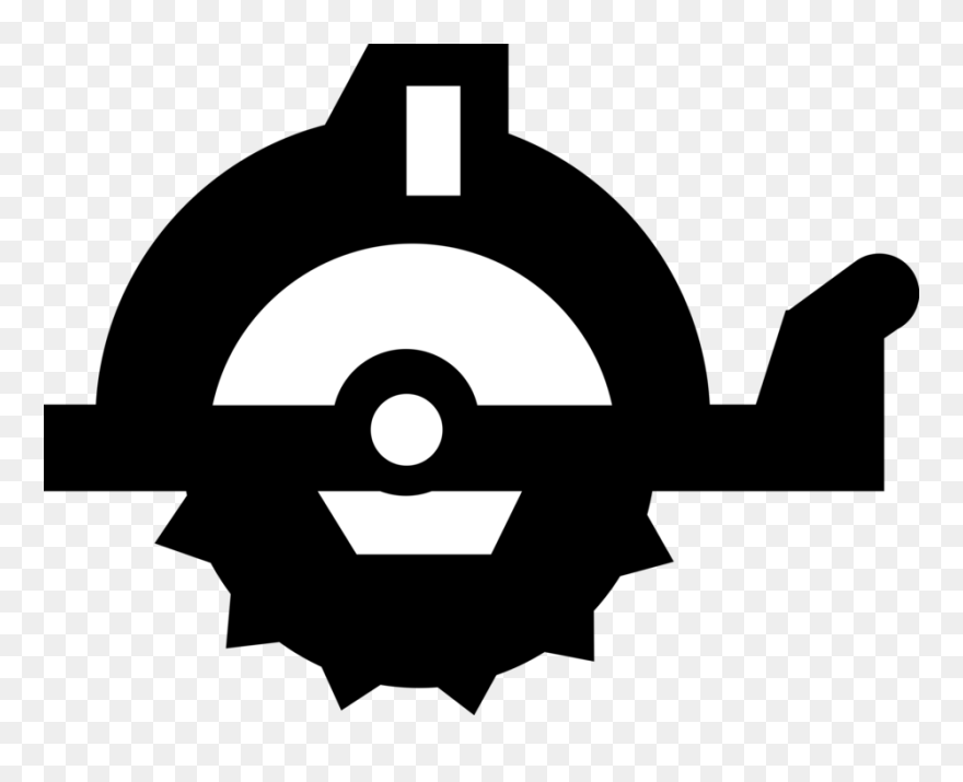 Skill Saw Clipart Silolet - Png Download