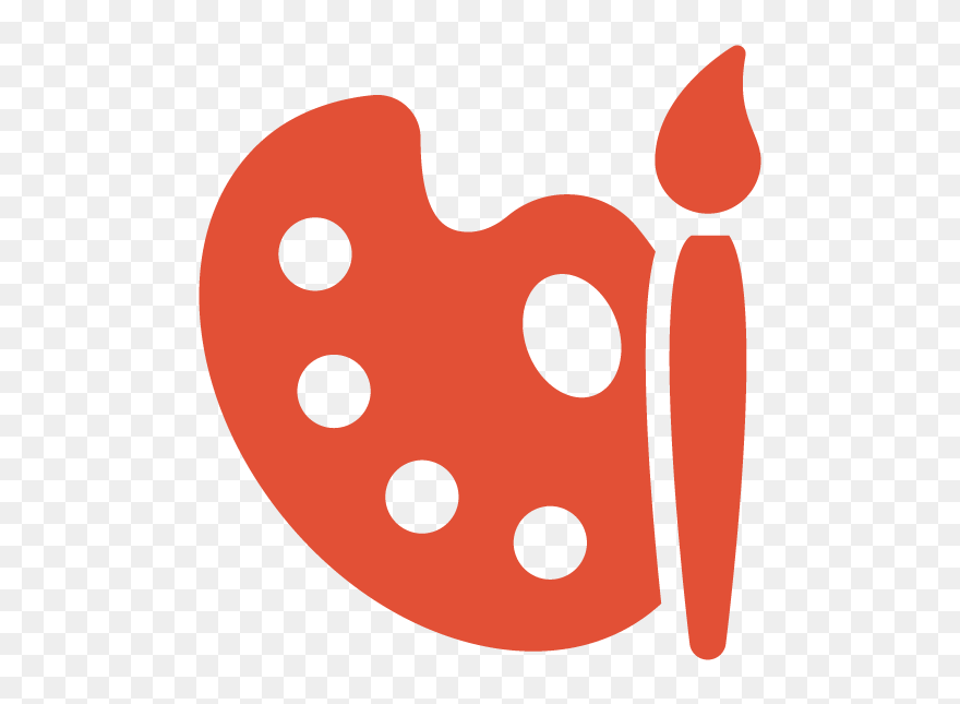 Art Palette Icon - Graphic Design Clipart