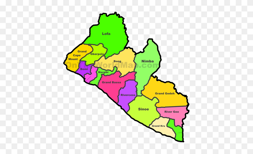 Liberia - Liberia Map Clipart