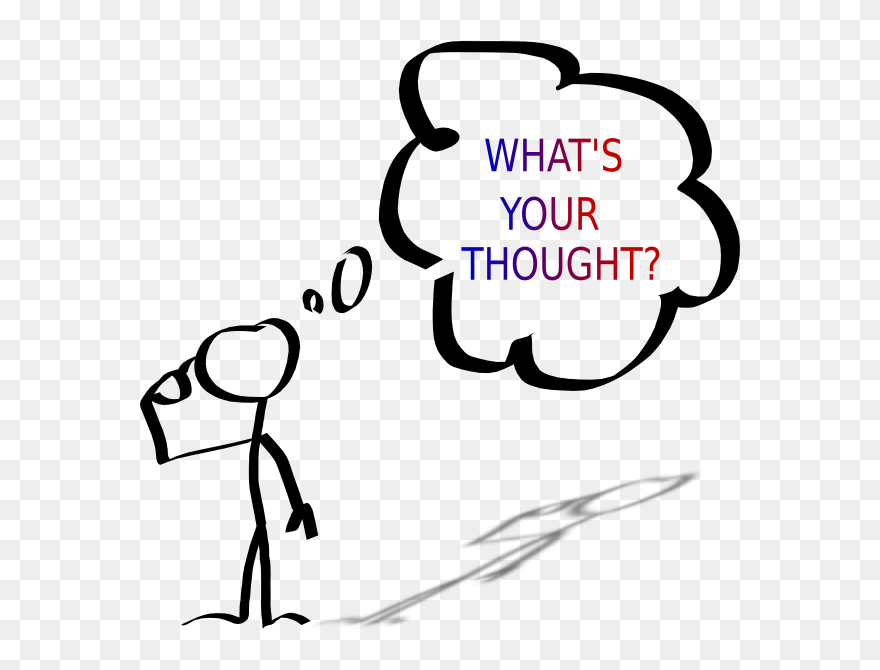 Person With Thought Bubble Clipart - Png Download