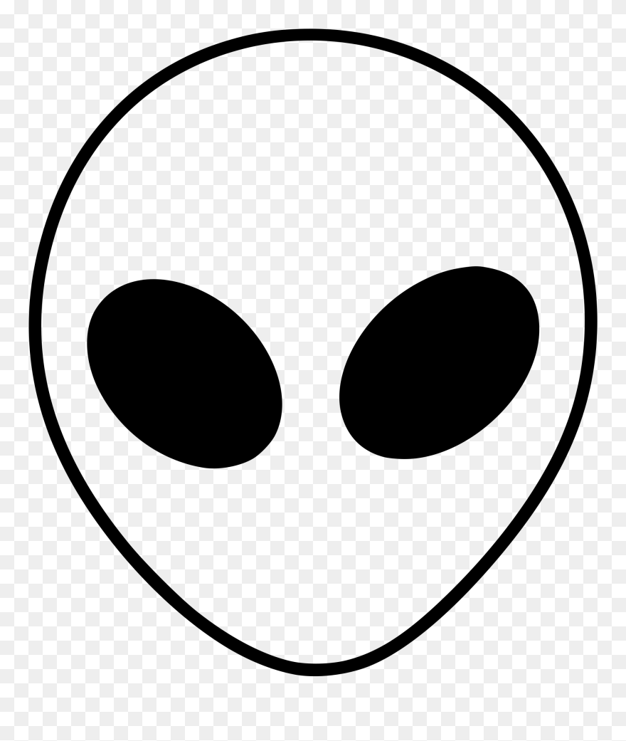Trippy Transparent Alien Head - Alien Png Clipart
