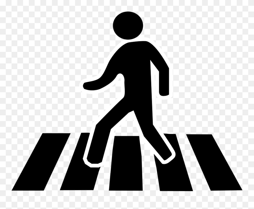 Zebra Crossing Clipart Black And White Png Download (5329521