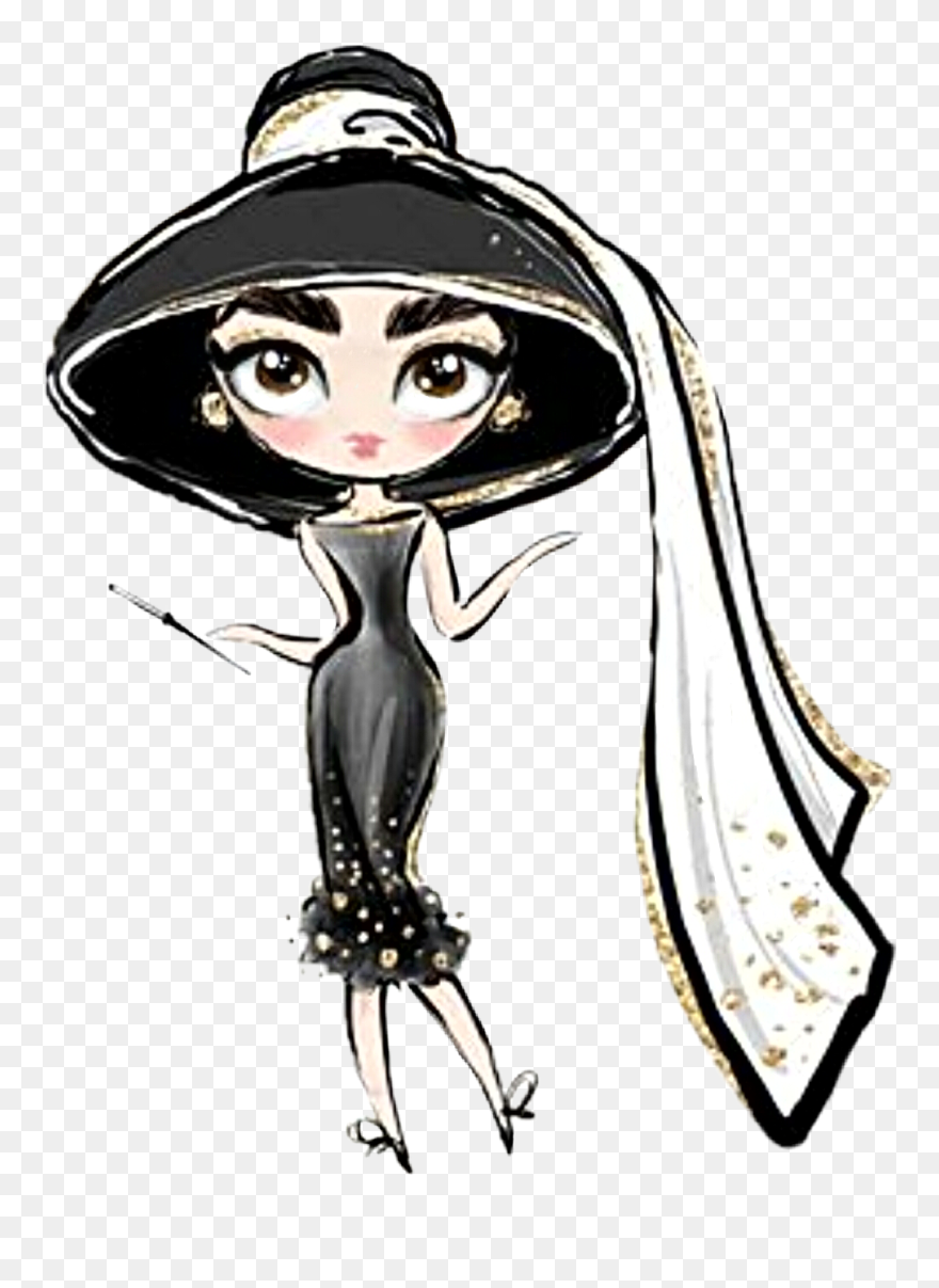 #watercolor #audreyhepburn #audrey #hepburn #woman - Illustration Clipart