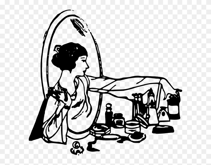 Silhouette Of Coco Chanel Clipart