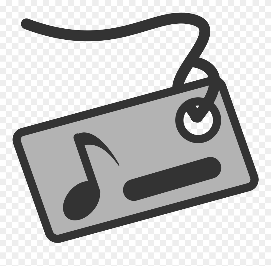 Music, Flat, Theme, Tag, Name, Icon - Tag Música Png Clipart