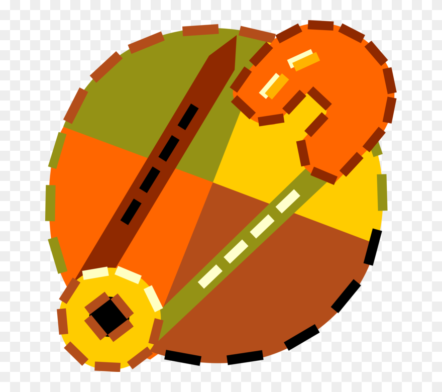 Vector Illustration Of Safety Pin Device Fastens Objects - Circle Clipart