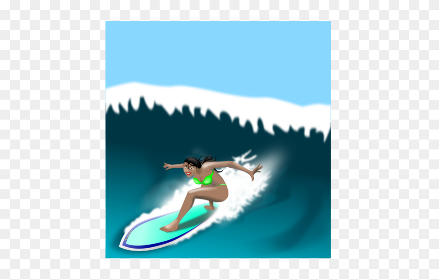 Surface Water - Surfing Clipart