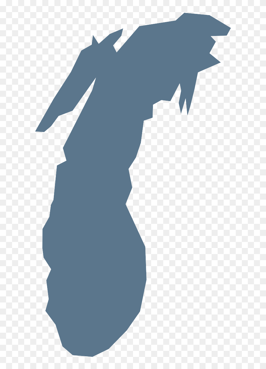 Lake Silhouette Michigan Clipart - Png Download