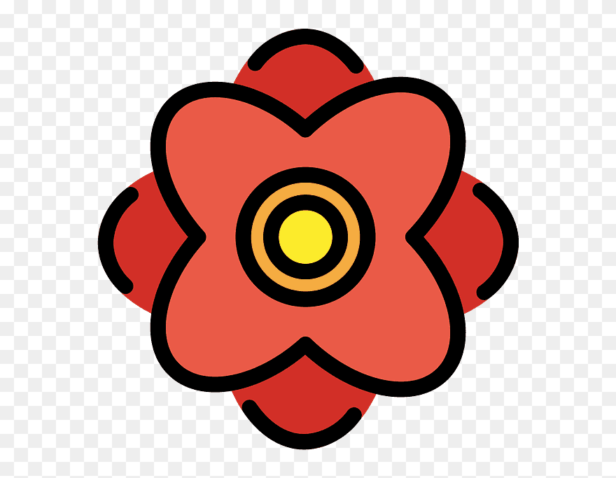 Rosette Emoji Clipart - Png Download
