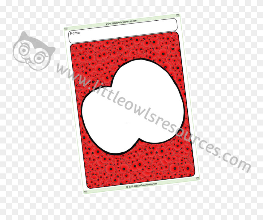 Poppy Outline On Poppiescover Clipart