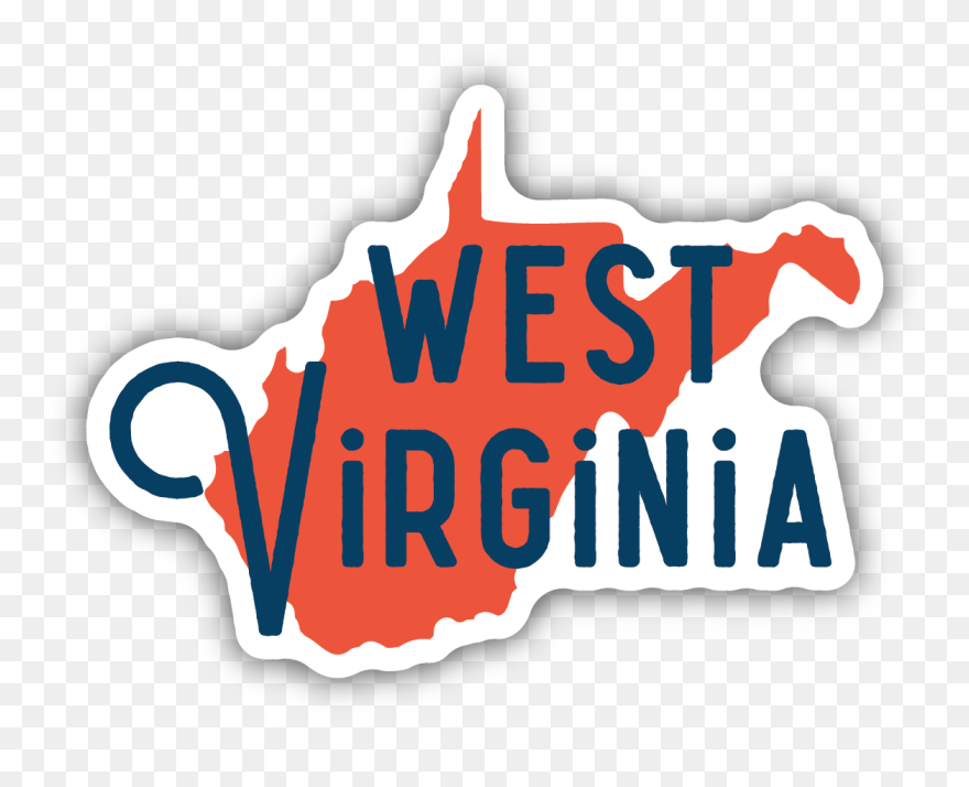 West Virginia State Sticker Clipart