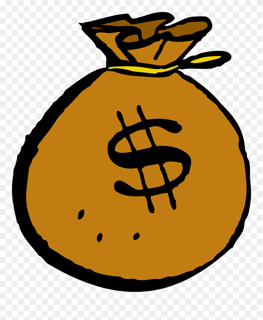 Bag Of Money Clip Art - Png Download