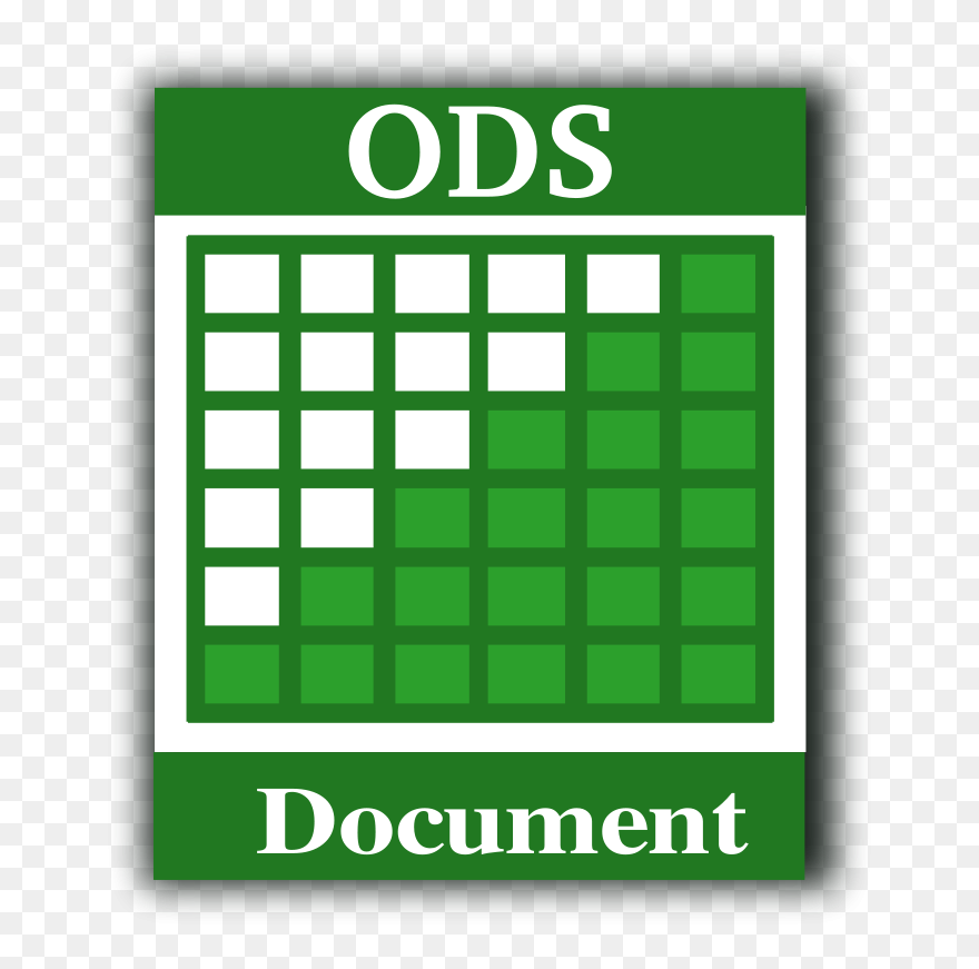 Document Clip Art Download - Hoja De Calculo Ods - Png Download