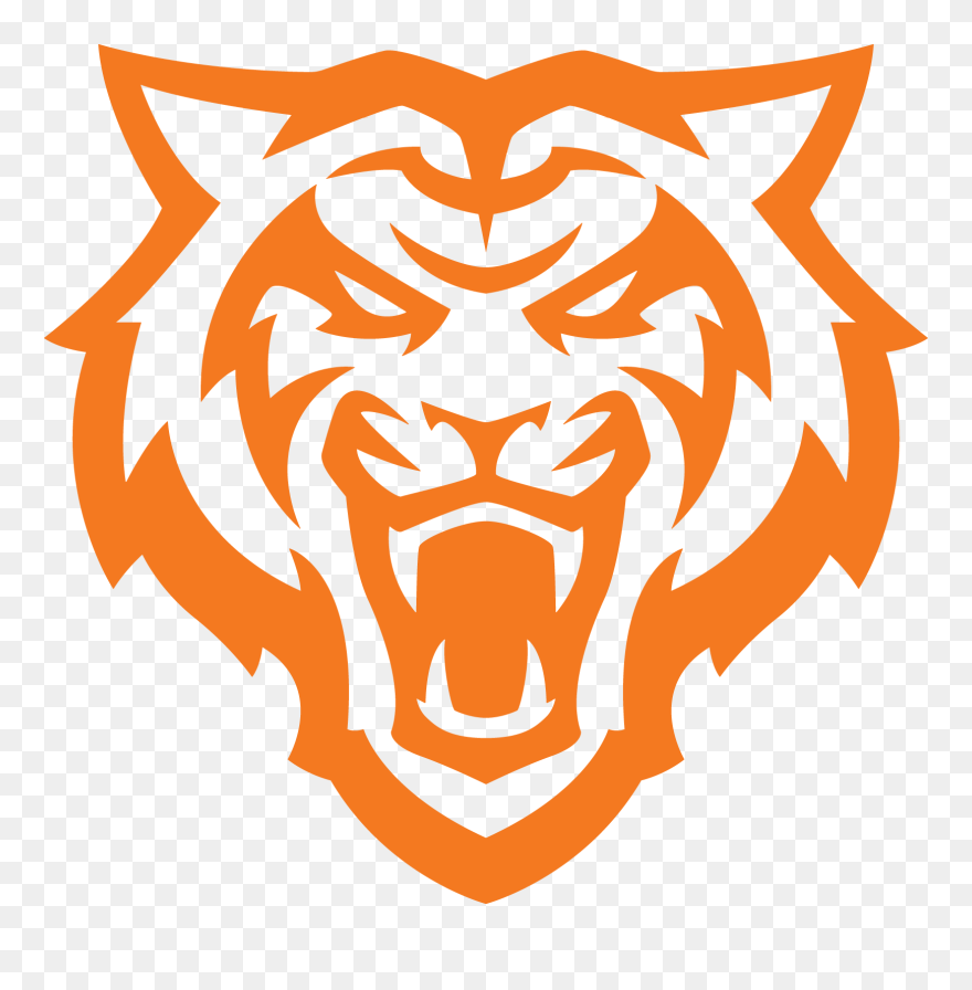 1-color Primary Bengal Logo - Idaho State Bengals Logo Clipart