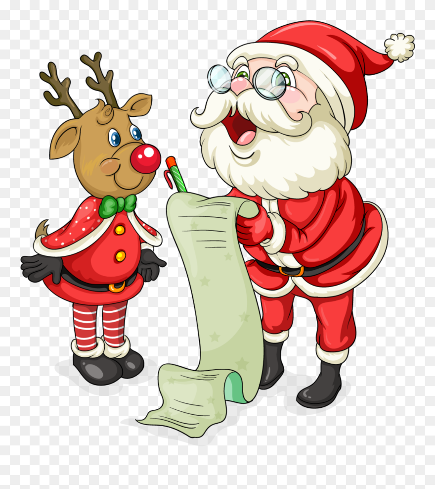 Cute Santa Christmas Clipart Santa, Christmas - Cute Santa Christmas Clip Art - Png Download