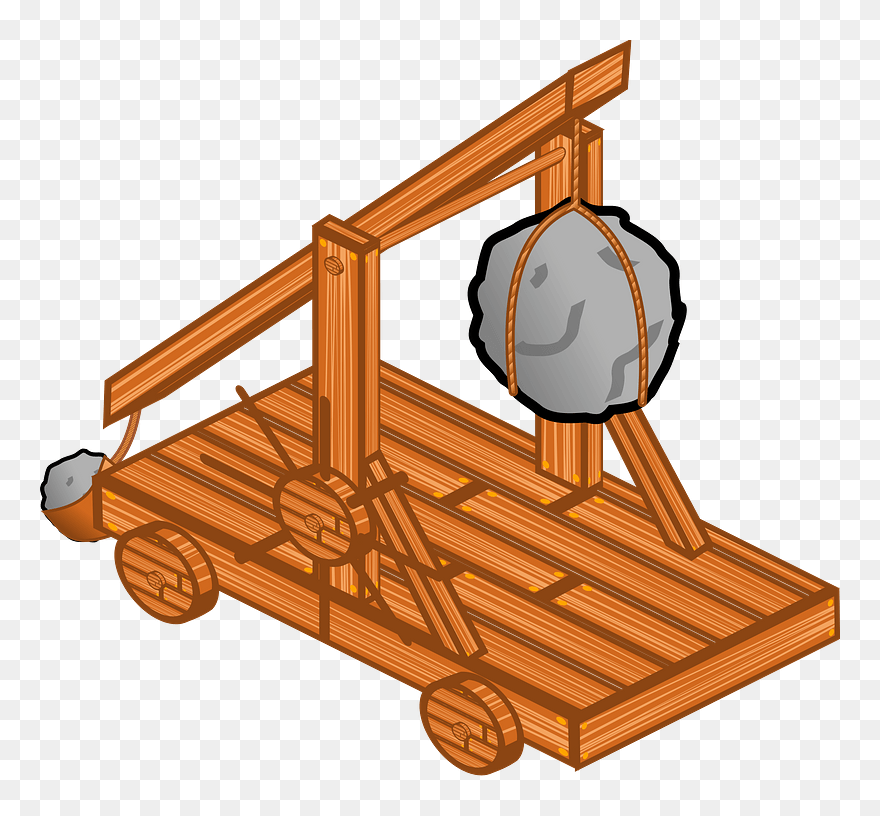 Trebuchet Clipart - Catapult Clip Art - Png Download