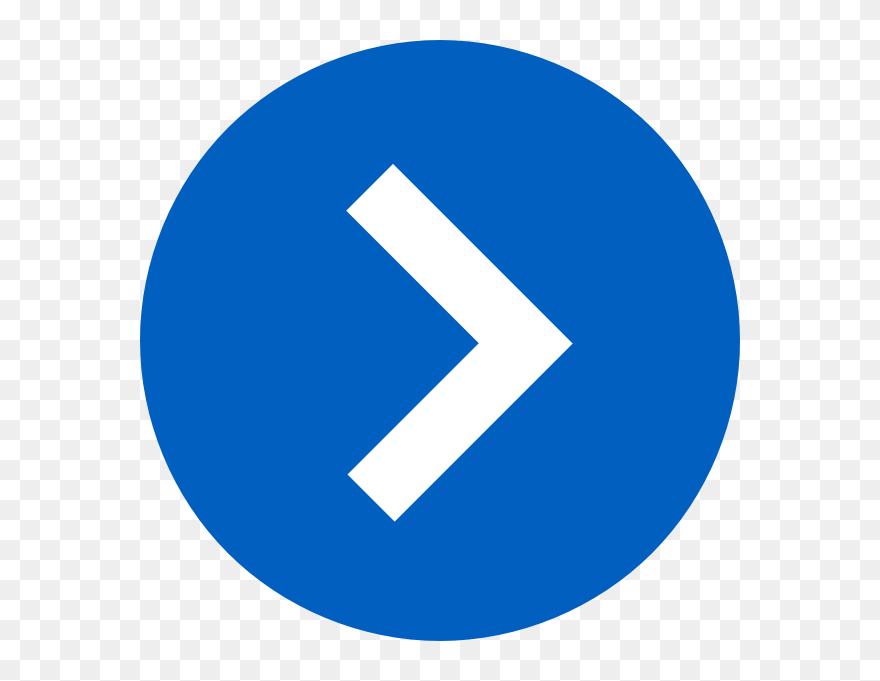 Icon Png Arrow Right Blue Clipart