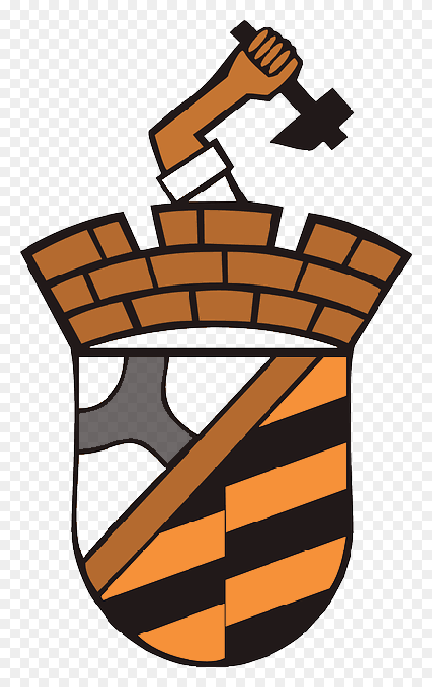 Crest, Emblem, Coat Of Arms, Poland, Arm, Hammer - Labor Day Pictures Clip Art - Png Download