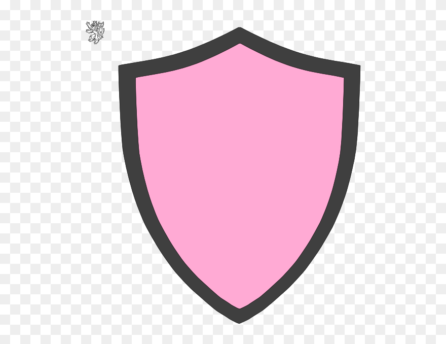 Transparent Shield Crest Png - Shield Pink Png Clipart