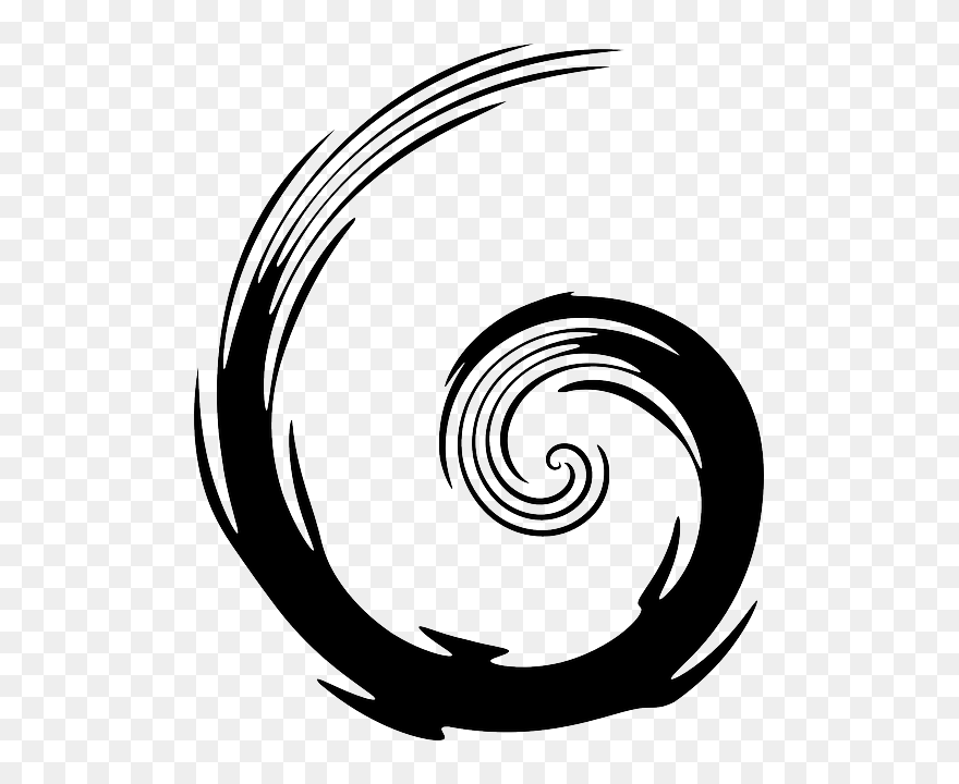 Curly, Flourish, Spiral, Swirl - Vortex Clip Art - Png Download