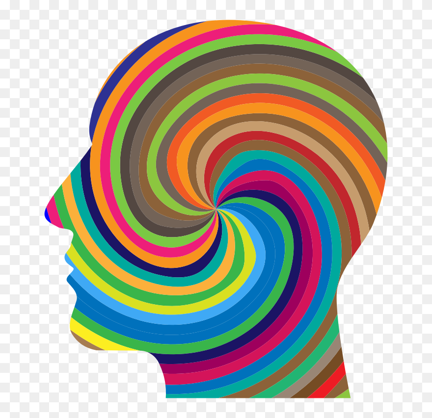 Hypnotic Head - Cabeza Espirales Clipart