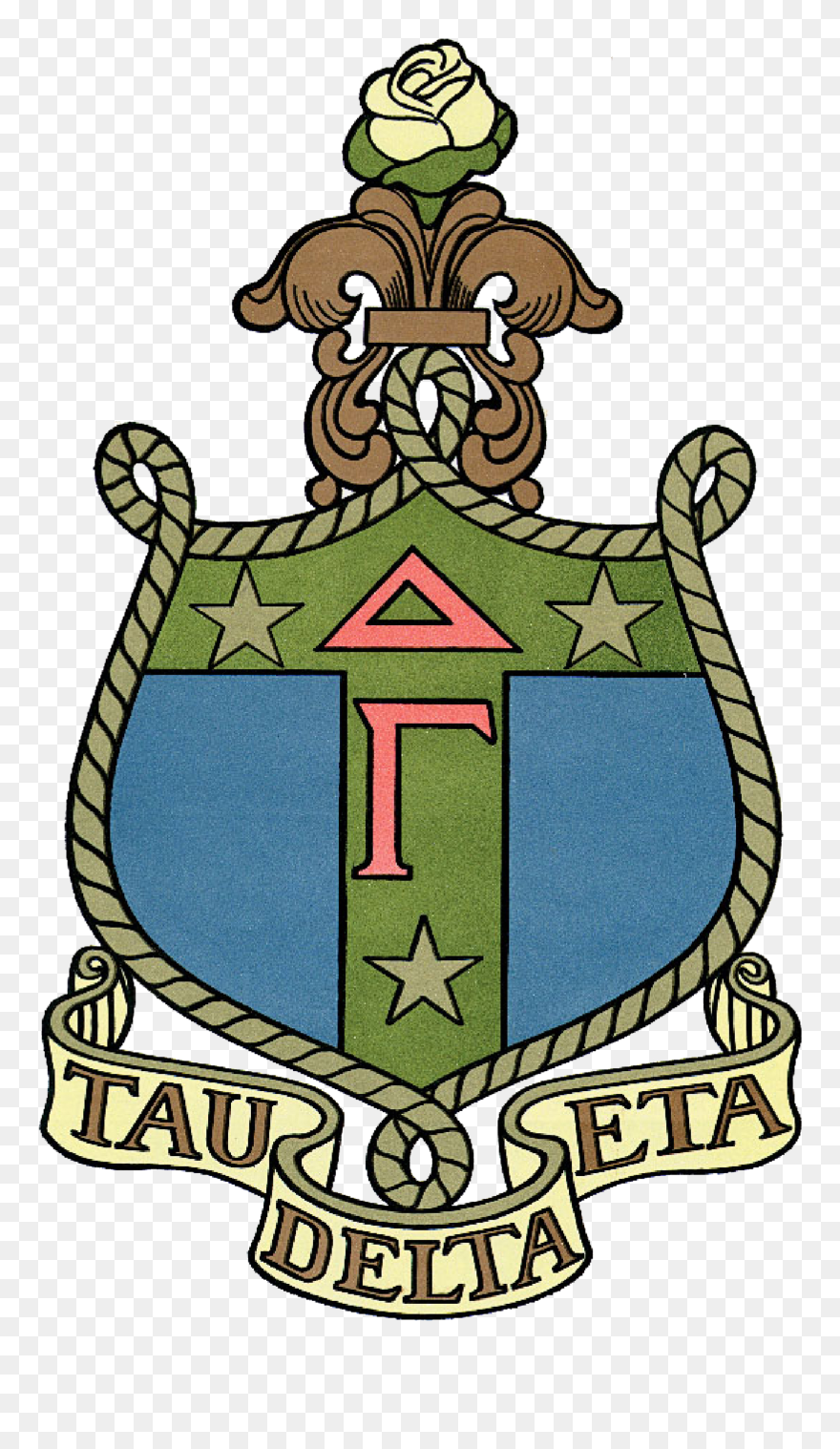 Transparent Delta Gamma Crest Clipart