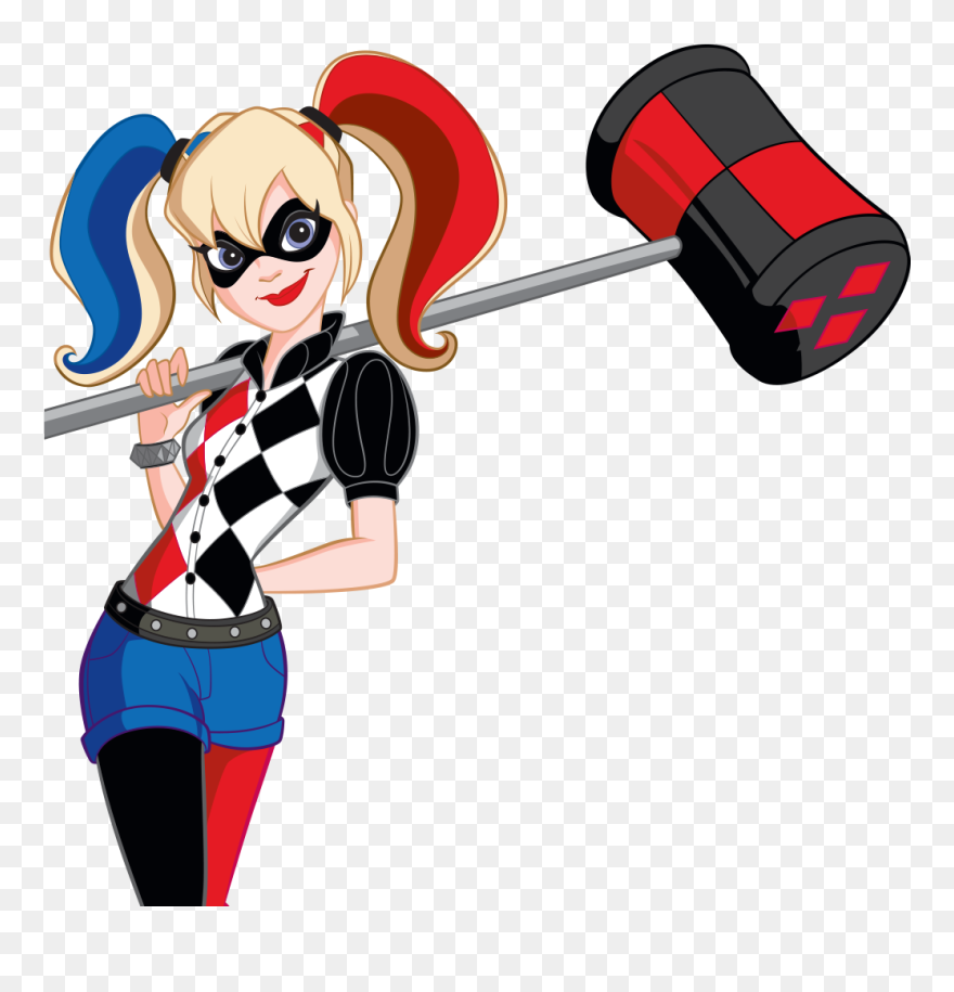 Harley Quinn Dc Super Hero Girls Clipart
