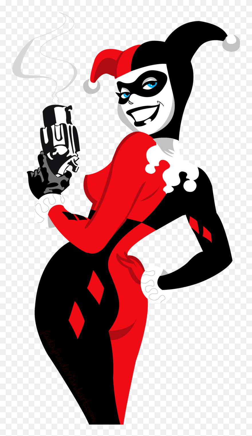 Classic Harley Quinn Cartoon Clipart