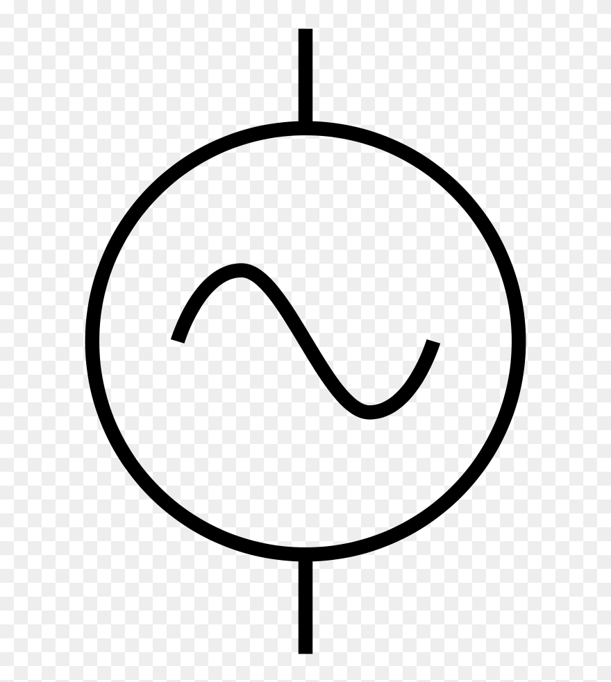 Symbol For Ac Power - Ac Source Schematic Symbol Clipart
