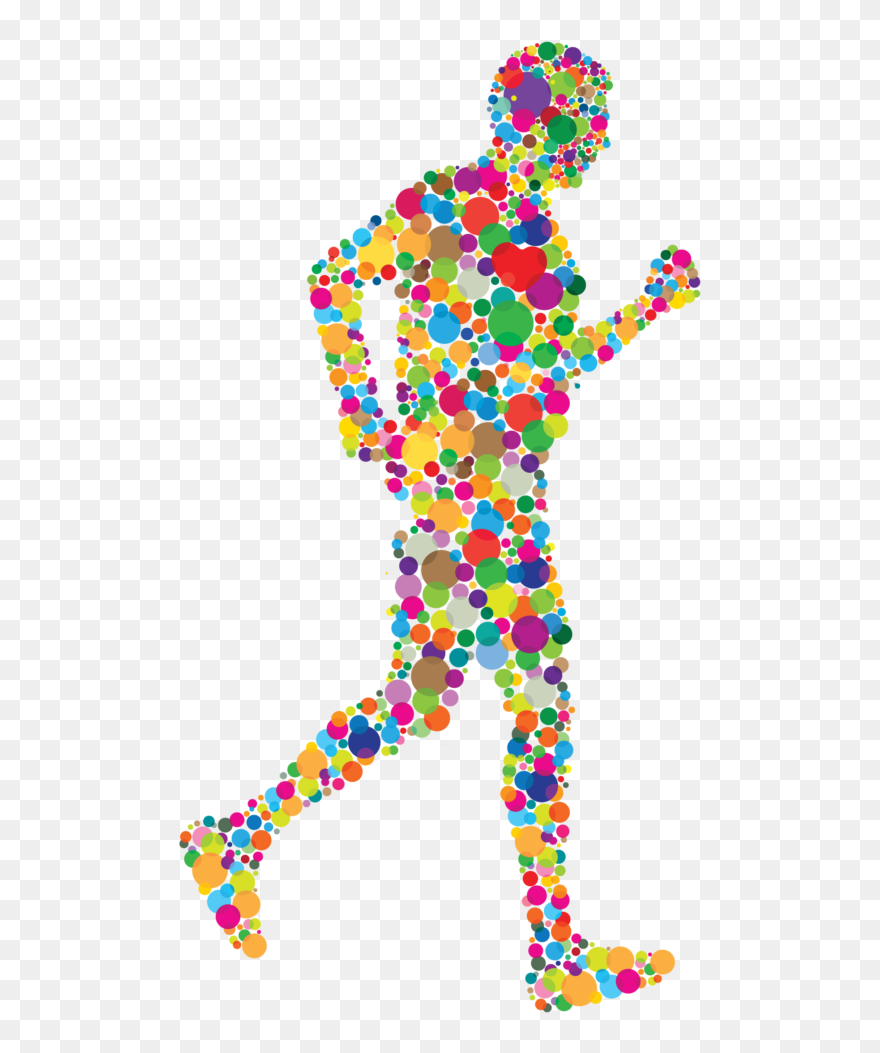 Dotted Running Man Png - Health Expo Istanbul 2019 Clipart