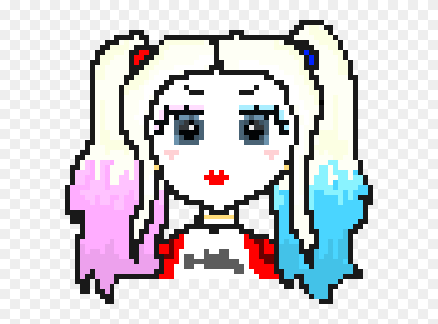 Transparent Harley Quinn Clipart - Pixel Art Harley Quinn - Png Download