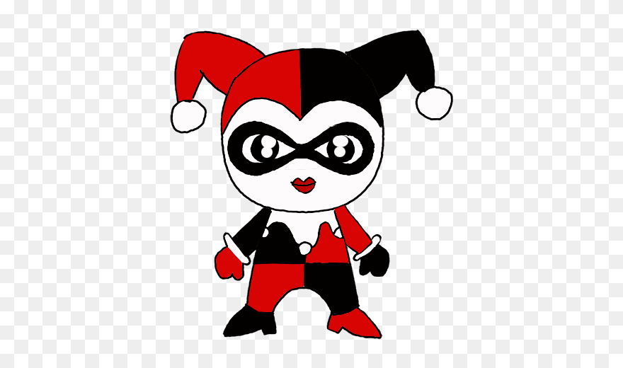 Harley Quinn Step By Step Drawing Clipart