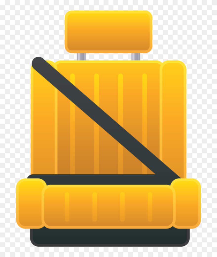 Car Seat With Seat Belt Clipart