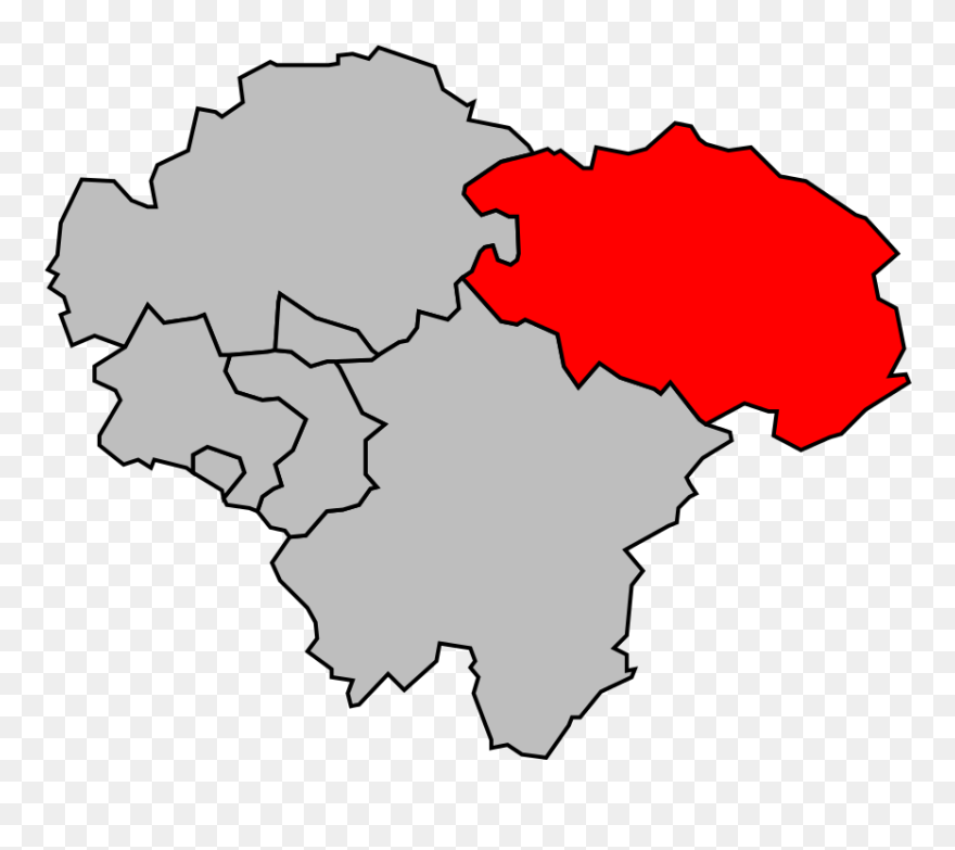 Map Ac Arrondissement Of Departments France Thionville - Sierck-les-bains Clipart
