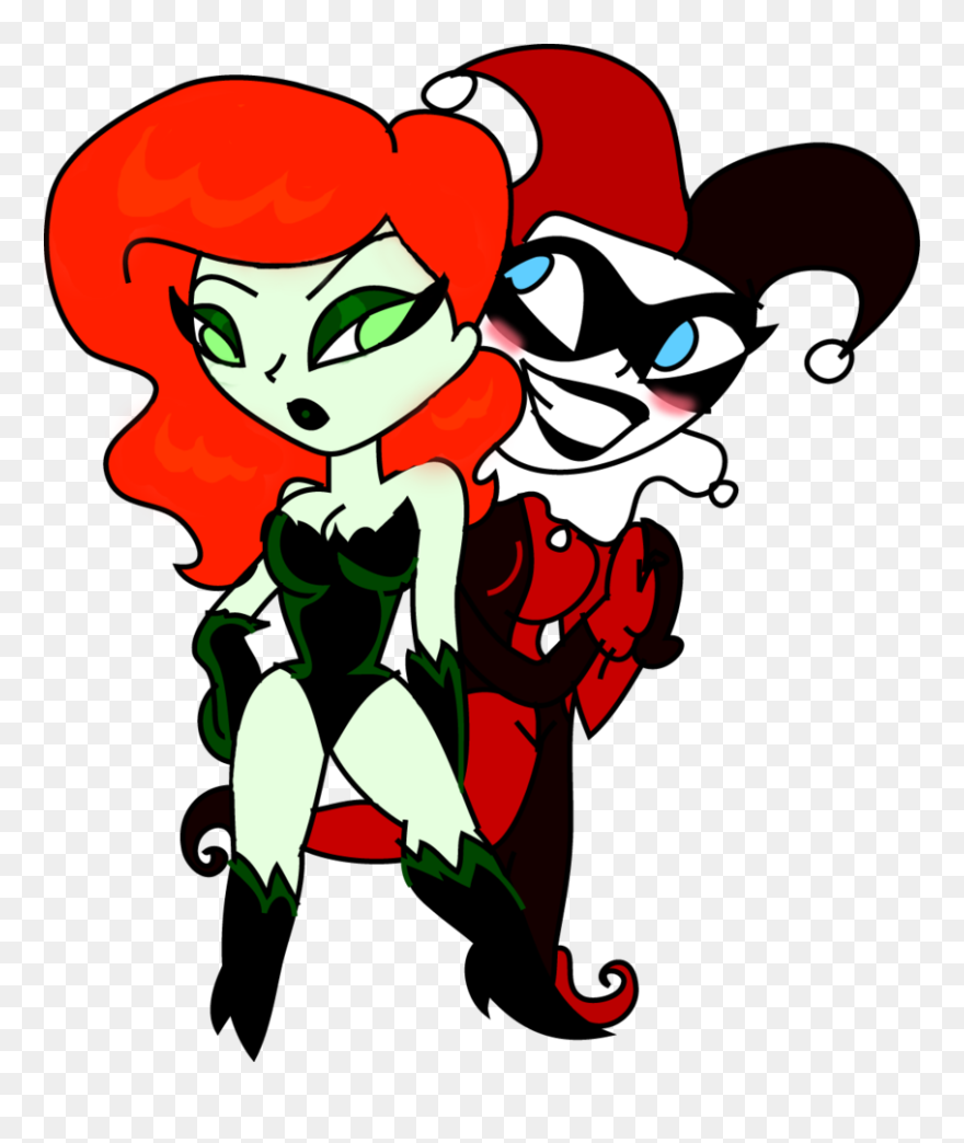 Ivy Clipart Pretty - Bff Harley Quinn And Poison Ivy - Png Download