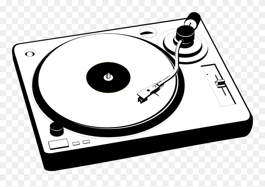 Dj Clipart Dj Booth - Turntable Clipart - Png Download