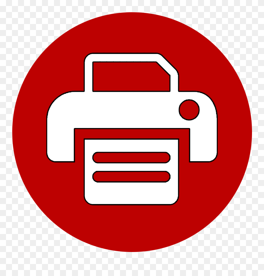 Photo Booth Printer Icon - Red Printer Icon Png Clipart