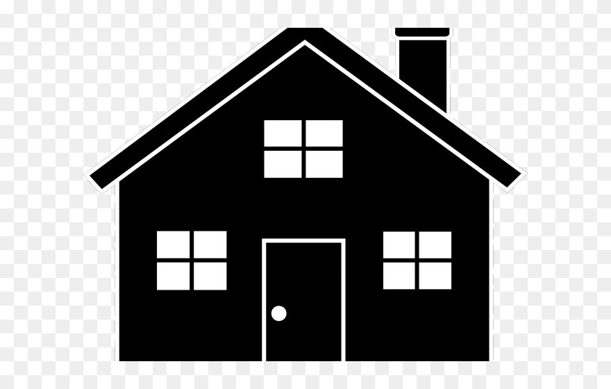 Transparent Mansion Clipart - House Silhouette - Png Download