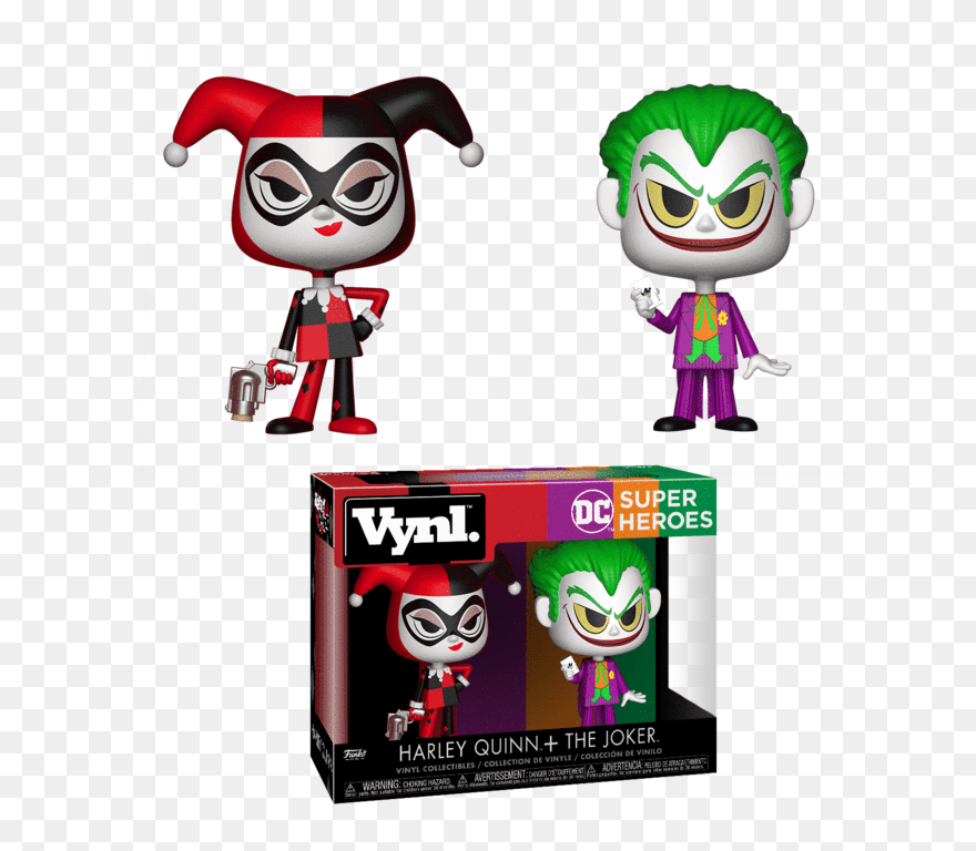 Dc Comics Funko Vynl 2 Pack Harley Quinn & The Joker - Funko Pop Harley Quinn And Joker Clipart